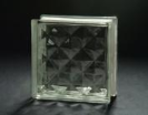 190*190*80mm Clear Rhombus Glass Block with CE,ISO&CCC certificate